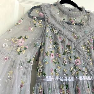 Needle & Thread Shimmer Ditsy Dress Size 10